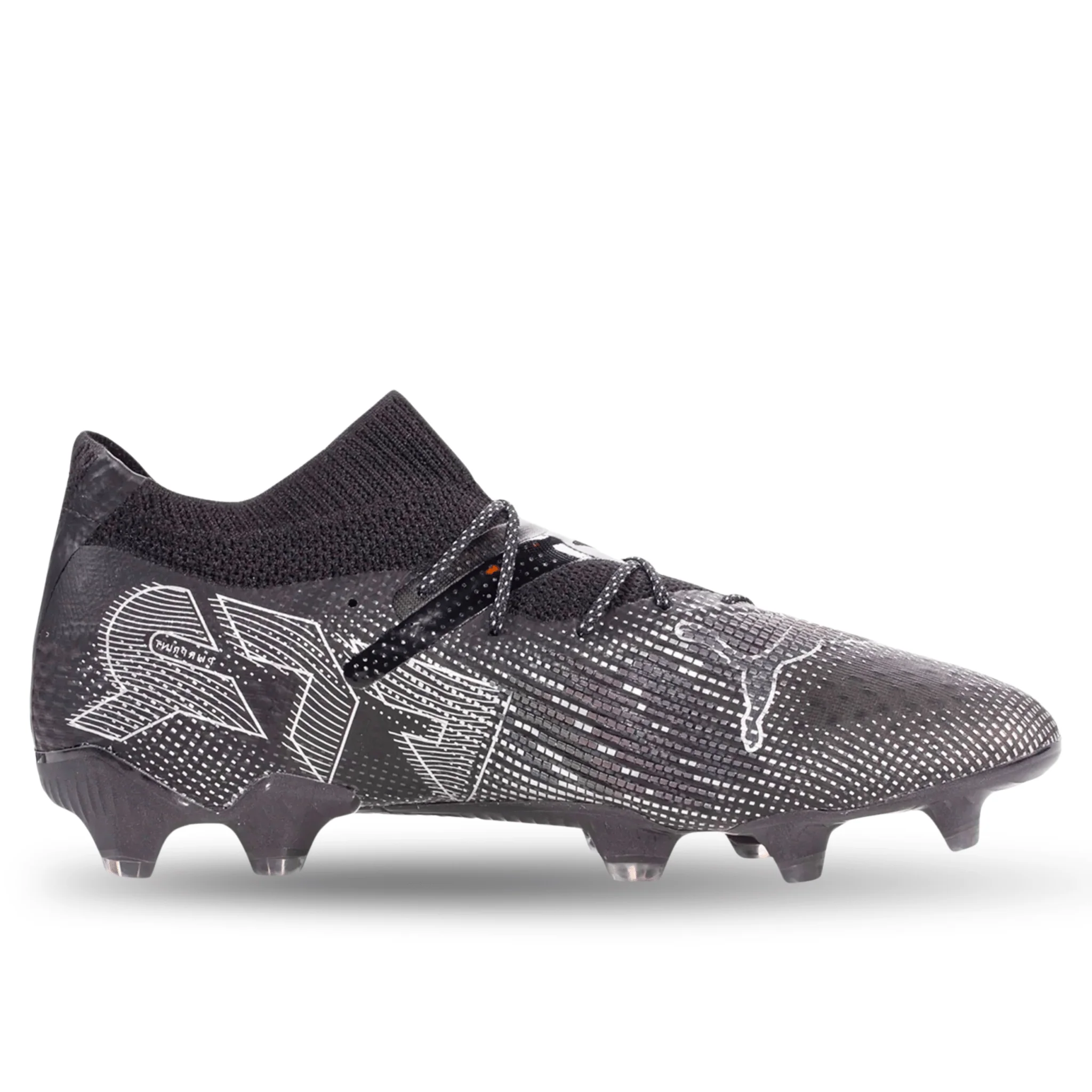Puma Future 7 Ultimate FG/AG Soccer Cleats (Puma Black/Puma Silver) - Image 5