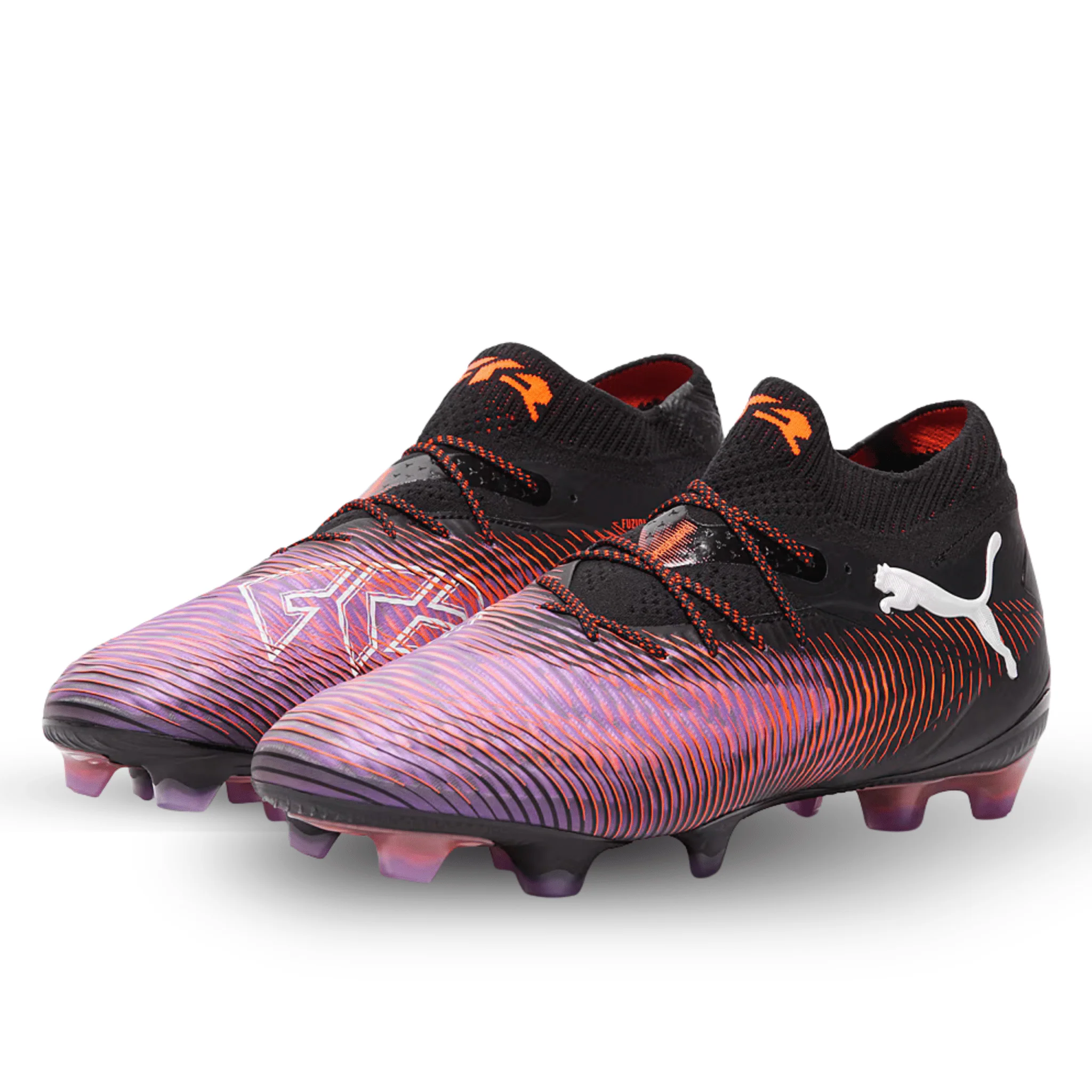 Puma Future 8 Ultimate FG Soccer Cleats (Black/Glowing Red) - Image 3