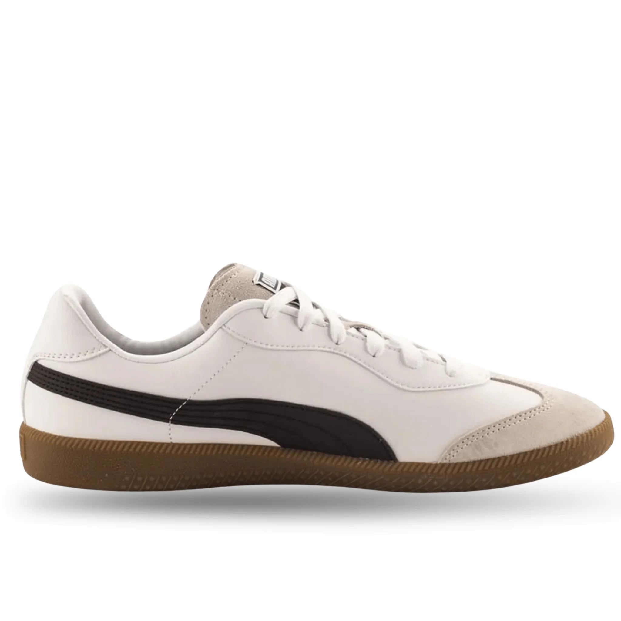 Puma King 21 Indoor Soccer Shoes (Puma White/Puma Black/Gum) - Image 2