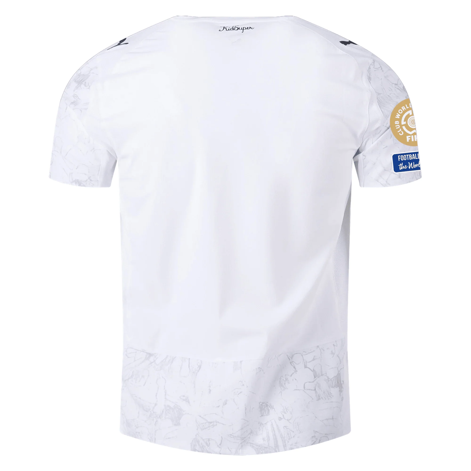 Puma Manchester City Authentic Kid Super Jersey w/ Club World Cup Patches 25/26 (Puma White/Puma Black) - Image 2