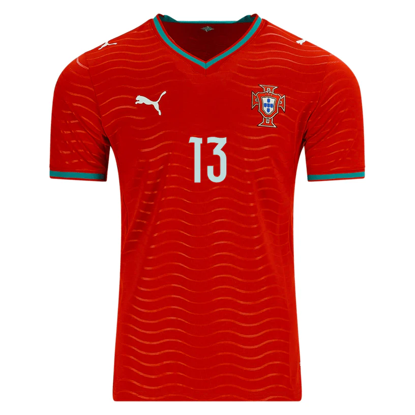 PUMA Men's Portugal Renato Veiga Home World Cup 2026 Soccer Jersey (Club Red/Green Lagoon) - Image 2