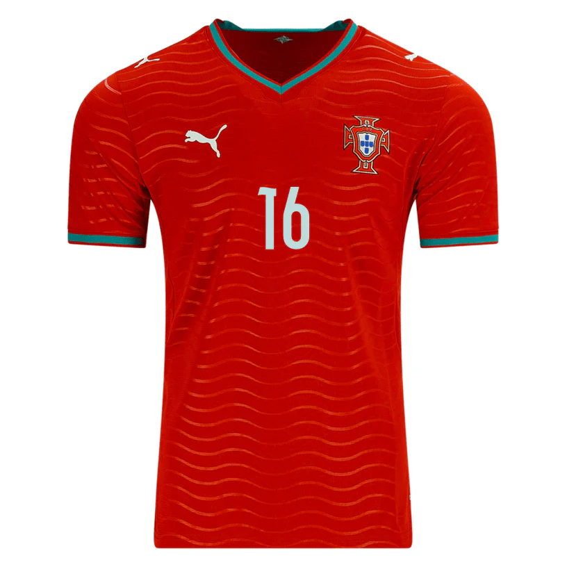 PUMA Men's Portugal Trincao Home World Cup 2026 Soccer Jersey (Club Red/Green Lagoon) - Image 2