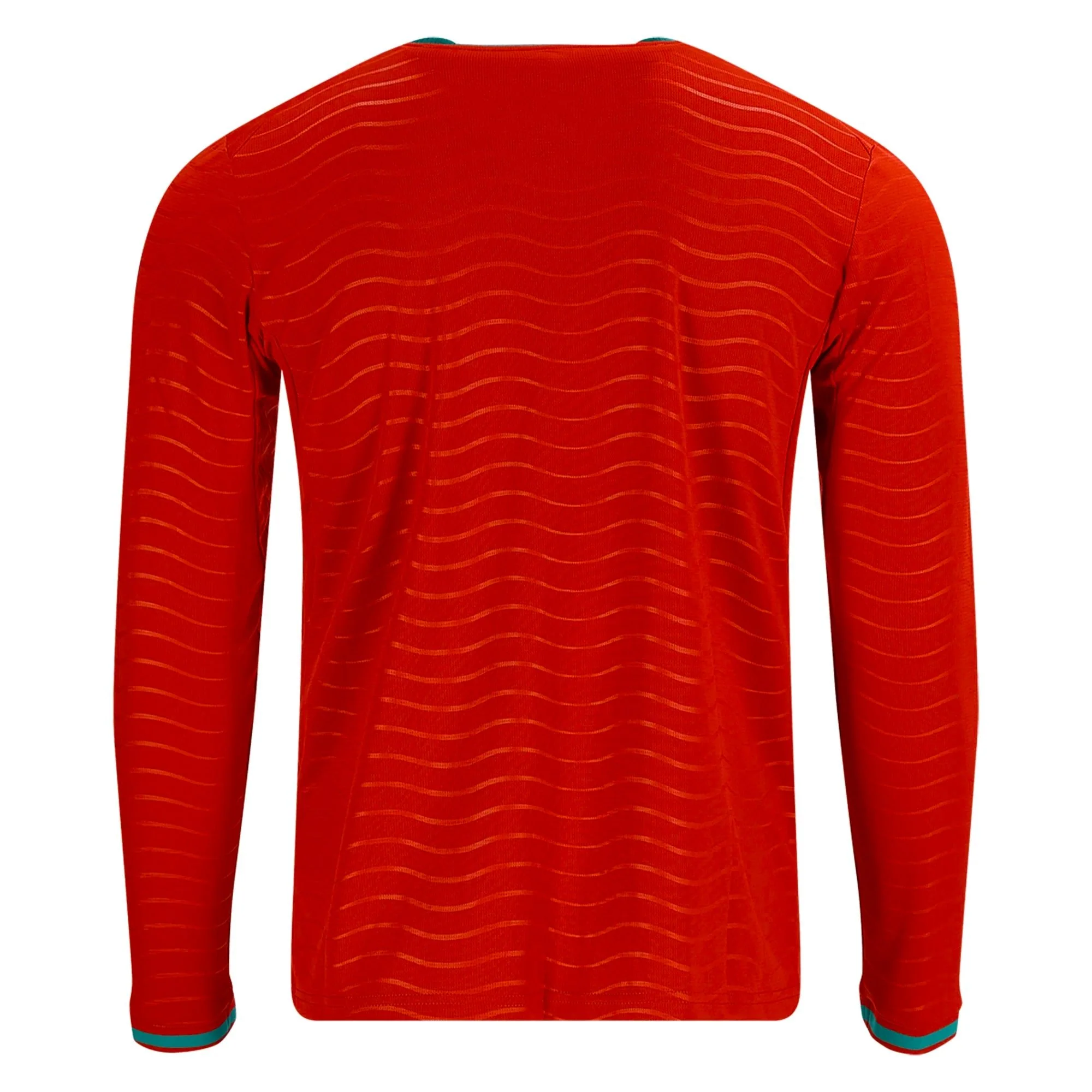 PUMA Men's Portugal Long Sleeve Home World Cup 2026 Jersey (Club Red/Green Lagoon) - Image 2