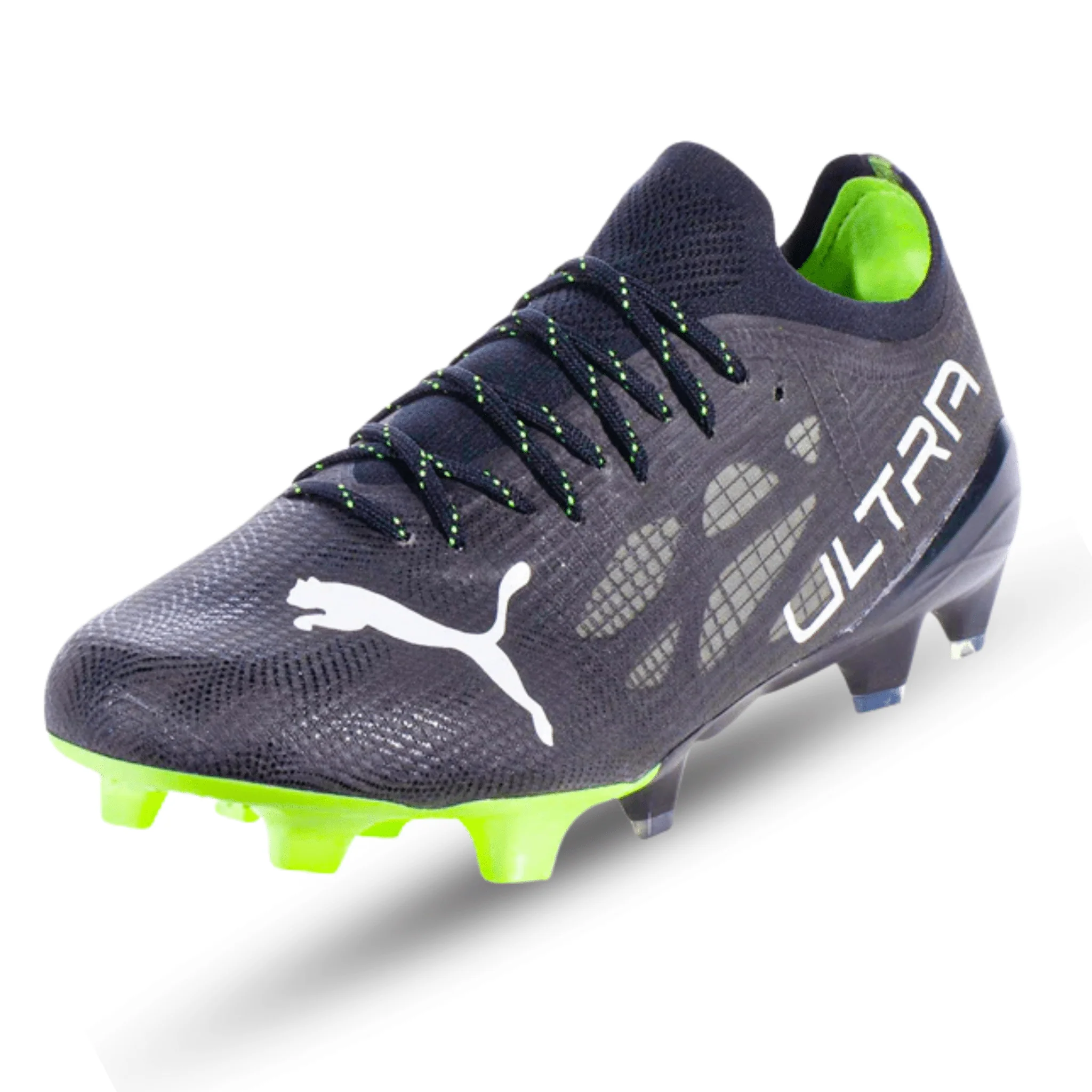 Puma Ultra 1.4 FG/AG Soccer Cleats (Black/Fizzy Light) - Image 3