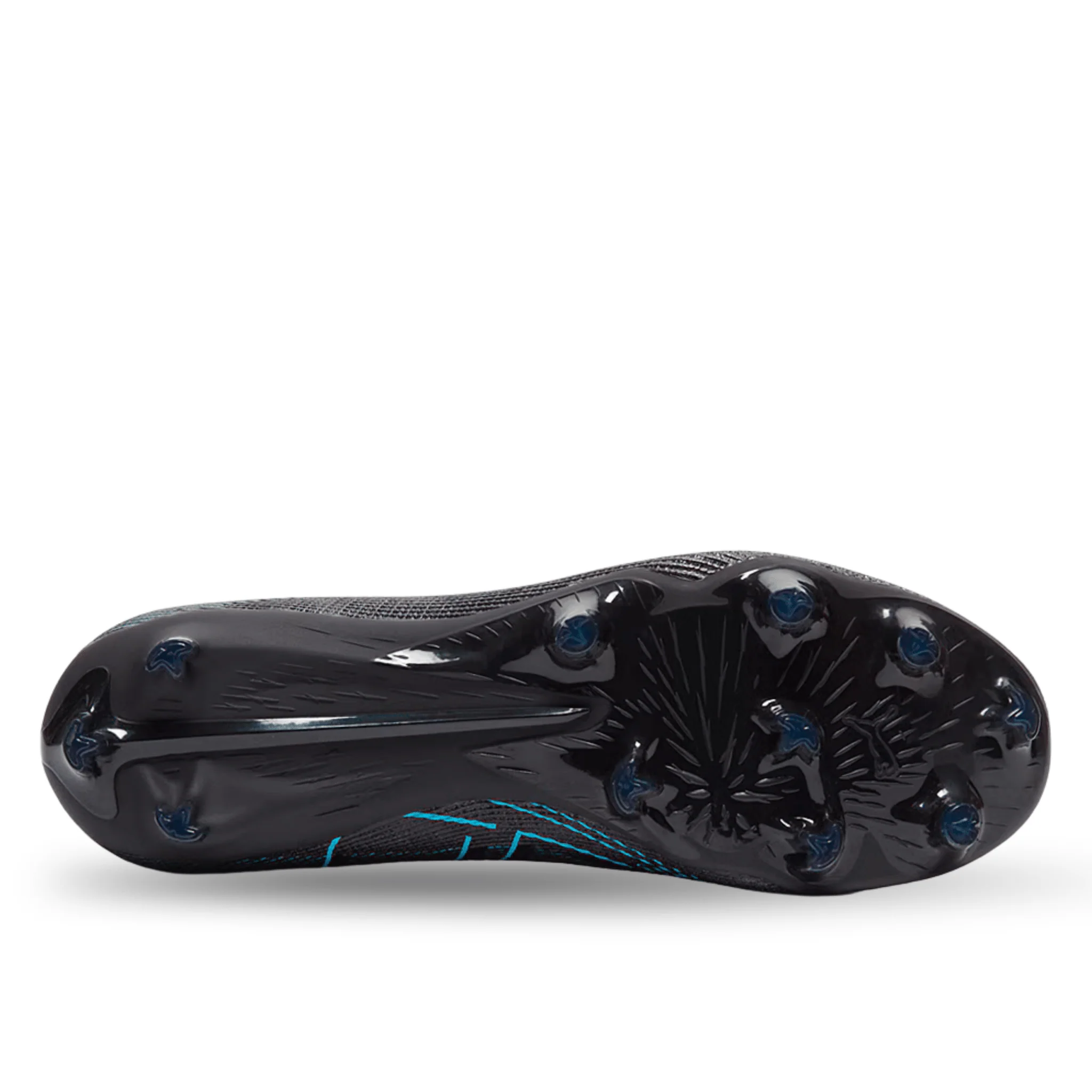 Puma Ultra 5 Pro FG/AG Soccer Cleats (Black/Silver/Bright Aqua) - Image 5