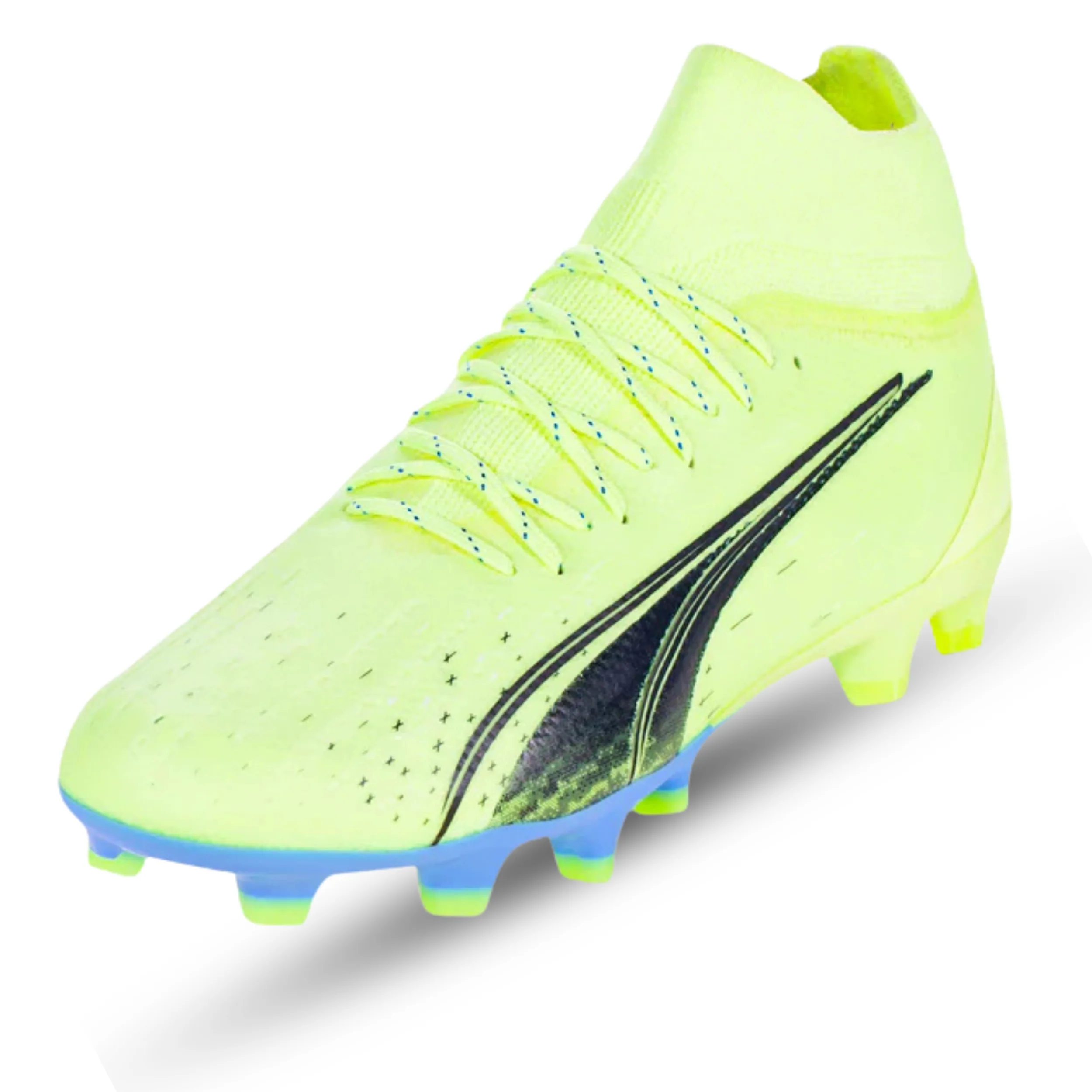 Puma Ultra Pro FG/AG Soccer Cleats (Fizzy Light/Parisian Blue) - Image 4