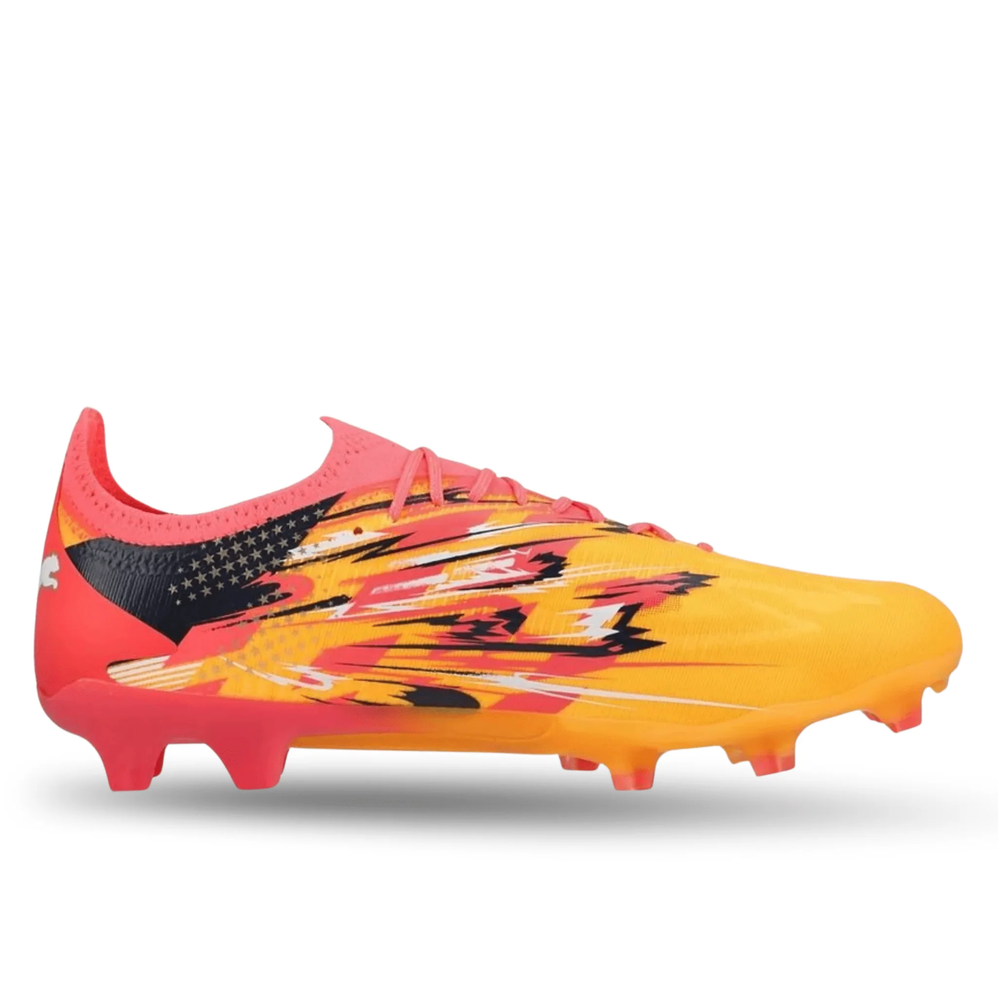 Puma Ultra Ultimate Christian Pulisic FG/AG Soccer Cleats (Sun Stream/Puma Navy) - Image 2