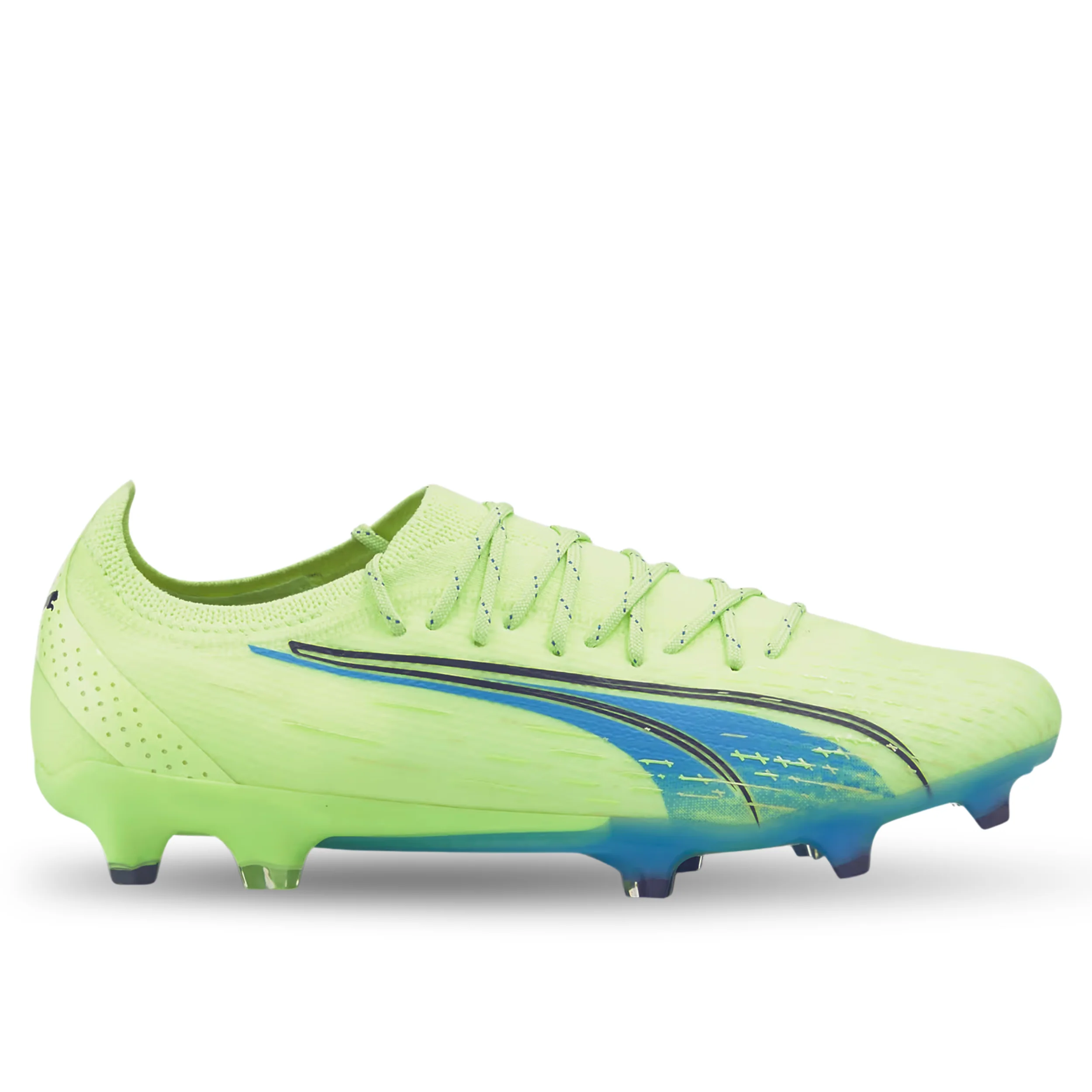 Puma Ultra Ultimate FG/AG Soccer Cleats (Fizzy Light/Parisian Blue) - Image 4