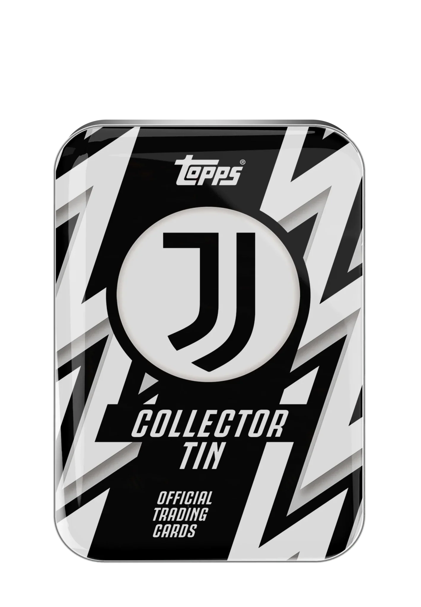 Topps Juventus 25/26 Collectors Tin Set Trading Cards (Black/White)