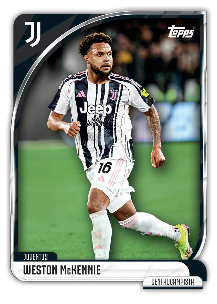 Topps Juventus 25/26 Collectors Tin Set Trading Cards (Black/White) - Image 6