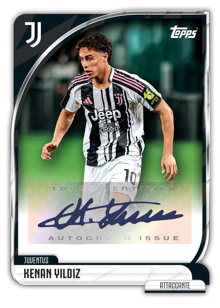 Topps Juventus 25/26 Collectors Tin Set Trading Cards (Black/White) - Image 8