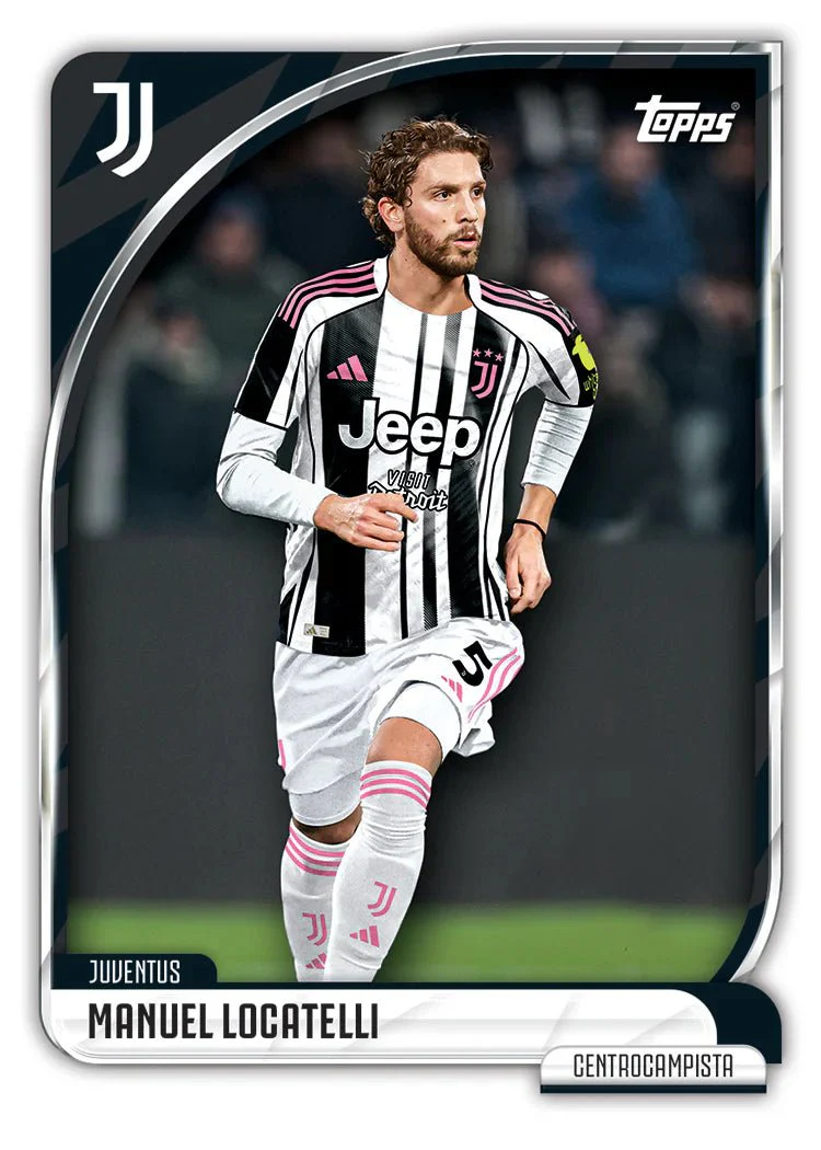 Topps Juventus 25/26 Collectors Tin Set Trading Cards (Black/White) - Image 9