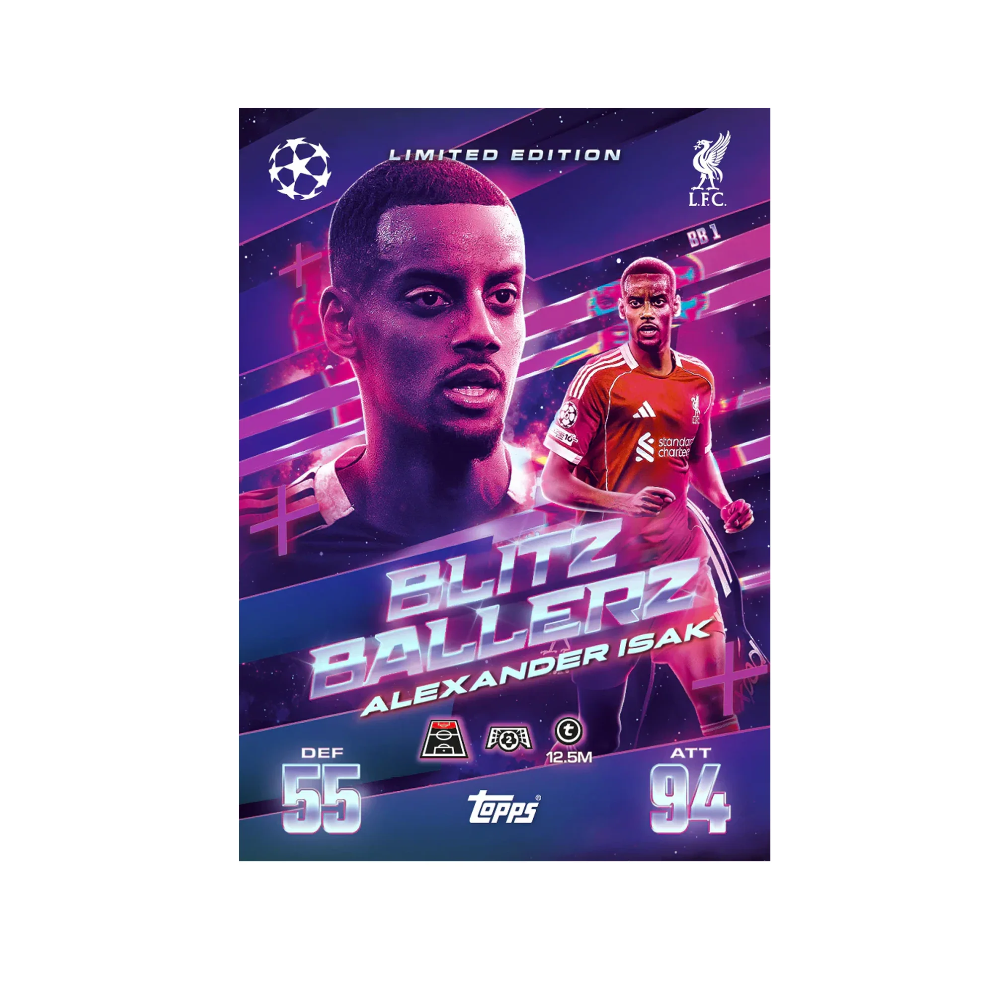 Topps Match Attax Blitz Baller Mega Tin #3 25/26 (45 Cards + 3 Limited Edition) - Image 3