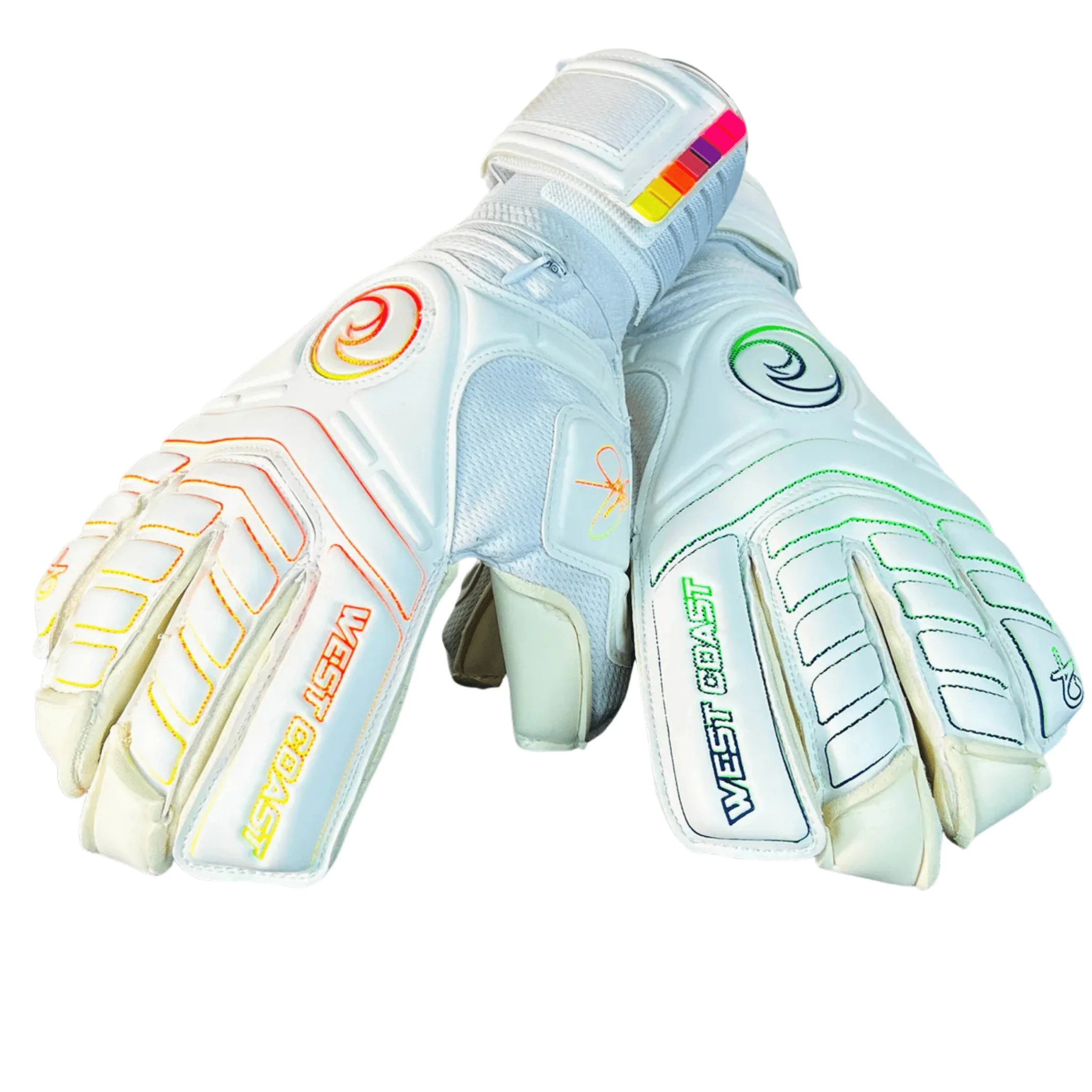 West Coast Spyder Holy Twins Goalkeeper Gloves (White) - Image 3